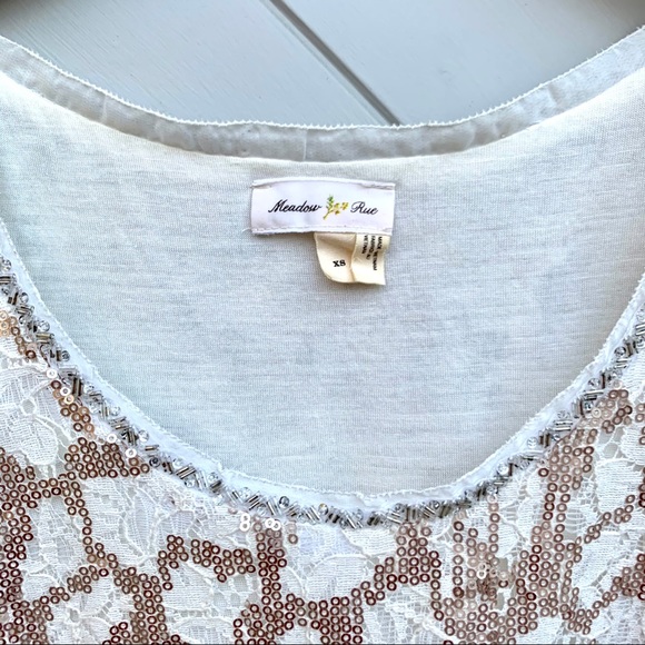 NWOT Anthropologie Glimmerlace Tank Top - Picture 4 of 5